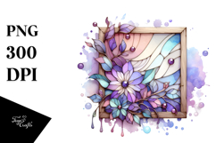 Abstract Stained Violet, PNG Product Image 1