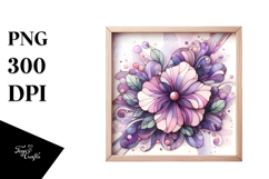 Abstract Stained Violet, PNG Product Image 1