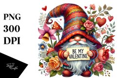Detailed Valentines Gnome Forever PNG Product Image 1