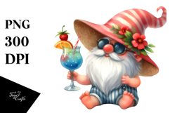 Whimsical Gnome in Summer Clothes PNG Product Image 1