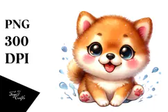 Happy Shiba Inu, Transparent PNG Product Image 1