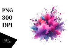 Colorful Watercolor Splash Magenta Product Image 3