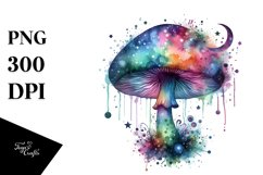 Magical Celestial Mushroom Watercolor Product Image 3