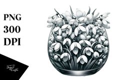 Detailed with Snowdrop Clipart Product Image 1
