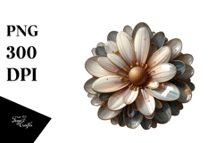 Abstract Glossy Daisy, Transparent PNG Product Image 1