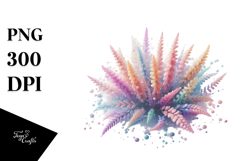 Abstract Pastel Shiny Heather, White Background PNG Product Image 1