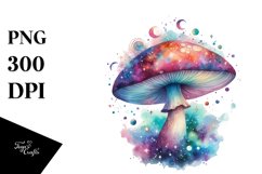 Colorful Watercolor Mushroom Splash Product Image 1