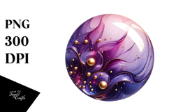Glossy Violet PNG Product Image 1