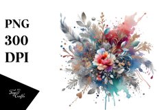 Colorful Watercolor Splash Foil Product Image 1