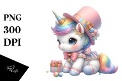 Cute Baby Unicorn Dressed | Clipart Product Image 1