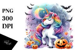 Unicorn Simple Halloween | Sublimation Clipart Product Image 1