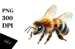 Baby Bee with Big Eyes, PNG Product Image 1