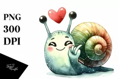 Cute Snail Washed Whimsical Funny | Sublimation | Clipart Product Image 1