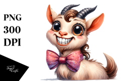 Baby Bow Funny Goat Goofy Teeth Poney Product Image 1