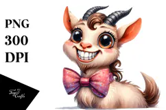 Baby Bow Funny Goat Goofy Teeth Poney Product Image 1