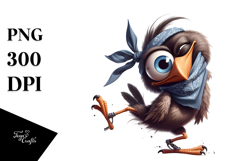 Goofy Bird with Dramatic Sass, PNG Product Image 1