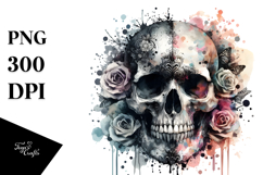 Skulls with Splashes, Transparent PNG Product Image 1