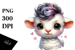 Cute Baby Lamb, PNG Product Image 1