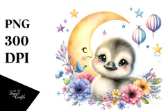 Colorful Baby Canada Goose, PNG Product Image 1