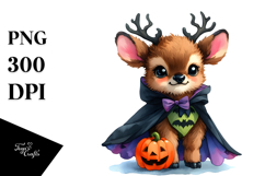 Cute Baby Elk Halloween PNG Product Image 1