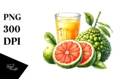 Watercolor Ugli Fruit Juice Product Image 3
