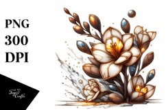 Detailed Wooden Stained Freesia Product Image 1