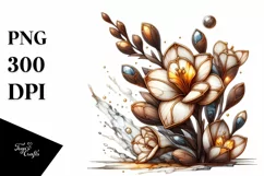 Detailed Wooden Stained Freesia Product Image 1