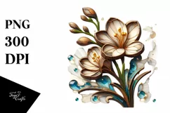 Detailed Wooden Stained Freesia Product Image 3