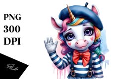 Colorful Baby Unicorn Mime&#039;s Outfit PNG Product Image 1