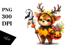 A Cute Baby Elk in Style PNG Product Image 1