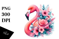 Vibrant Flamingo Watercolor Product Image 3