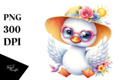 Cute Baby Swan Sunglasses | Sublimation | Clipart Product Image 1