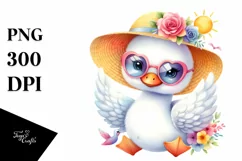 Cute Baby Swan Sunglasses | Sublimation | Clipart Product Image 1