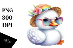 Cute Baby Swan Sunglasses | Sublimation | Clipart Product Image 1