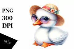 Cute Baby Swan Sunglasses | Sublimation | Clipart Product Image 1