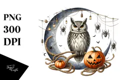 Owl In Halloween Costume PNG Product Image 1