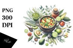 Watercolor Xigua | Sublimation | Clipart Product Image 1