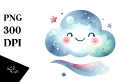 Simple Smiling Cloud, Transparent PNG Product Image 1