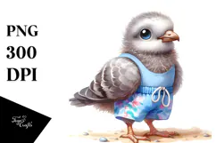 Proud Beachwear Dove Summer Clipart Product Image 1