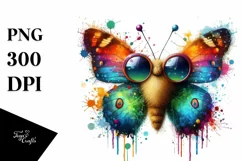 Quirky Butterfly Sunglasses Fun and Colorful Vibe Product Image 1