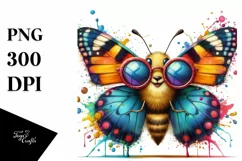 Quirky Butterfly Sunglasses Artistic and Colorful Product Image 1