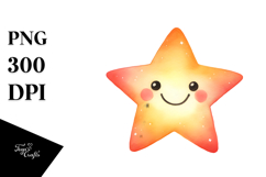 Simple Smiling Star, Transparent PNG Product Image 1