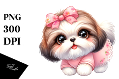 Baby Shih Tzu with Big Eyes PNG Product Image 1