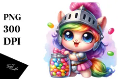 Smiling Baby Fairy Knight PNG Product Image 1