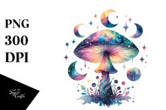 Magical Celestial Mushroom Watercolor Product Image 1