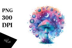 Colorful Watercolor Mushroom Splash Product Image 1