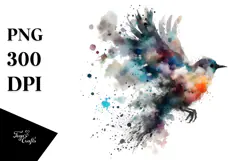 Grungy Bird, Transparent PNG Product Image 1
