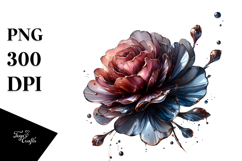 Carnation with Metallic PNG Product Image 1