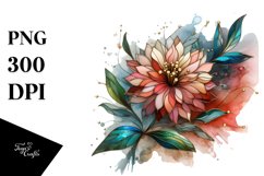 Abstract Zinnia Stained Clipart Product Image 1