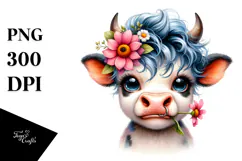 Funny Baby Cow, PNG Product Image 1